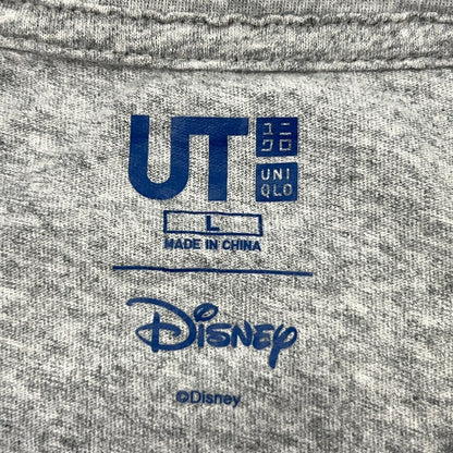 Mickey Mouse T Shirt Unisex L Large Gray Walt Disney Uniqlo Pocket Tee