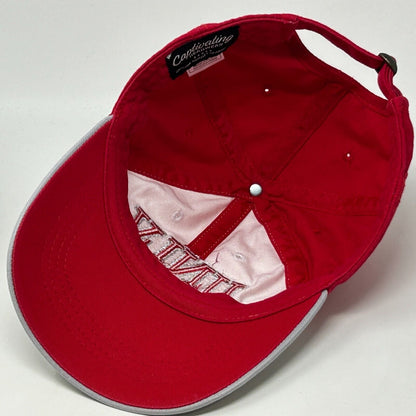 UNLV Runnin Rebels Womens Dad Hat Baseball Cap Las Vegas Rhinestones 6 Panel Red