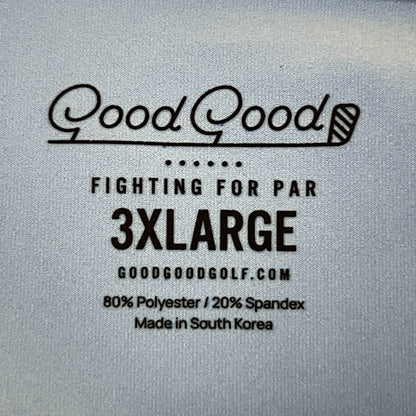Good Good Quarter 1/4 Q Zip Shirt Golfer Golfing Long Sleeve Blue 3XL 3XLarge