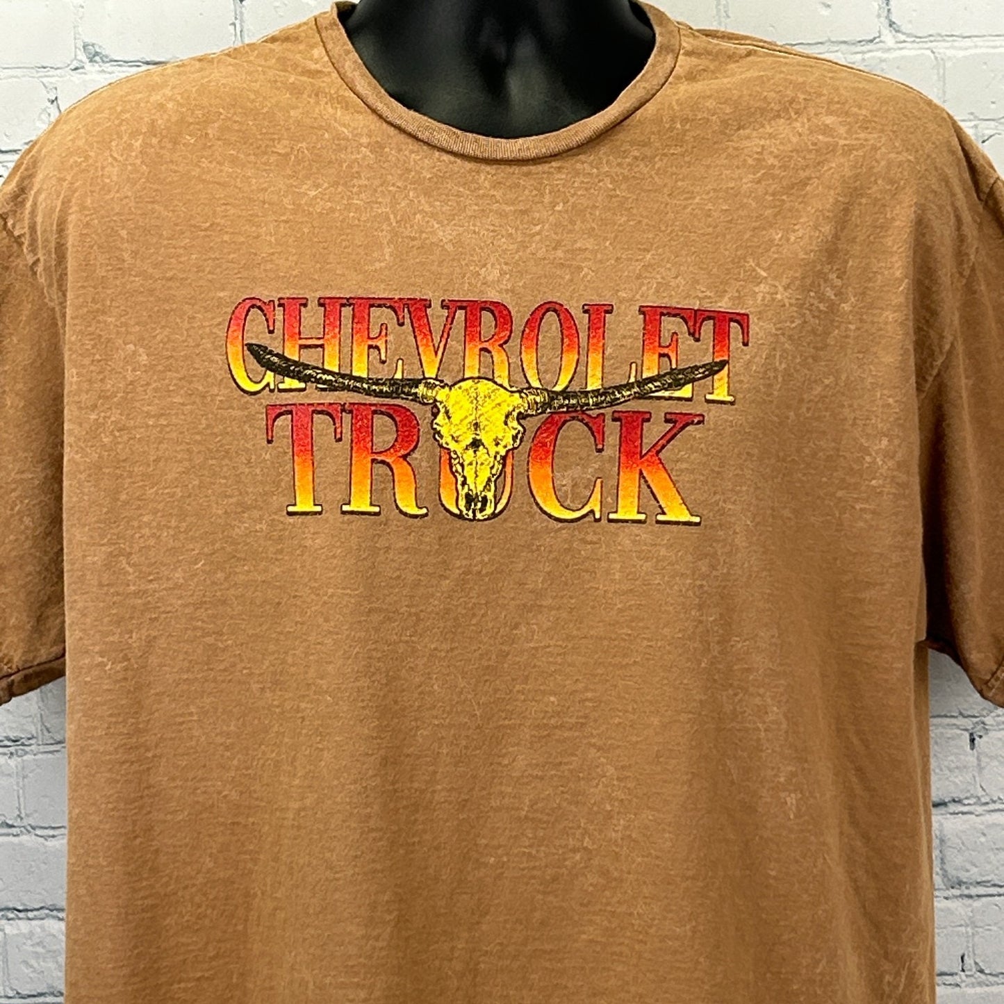 Chevrolet Silverado Pickup Truck T Shirt Chemistry GM Official Brown L Large