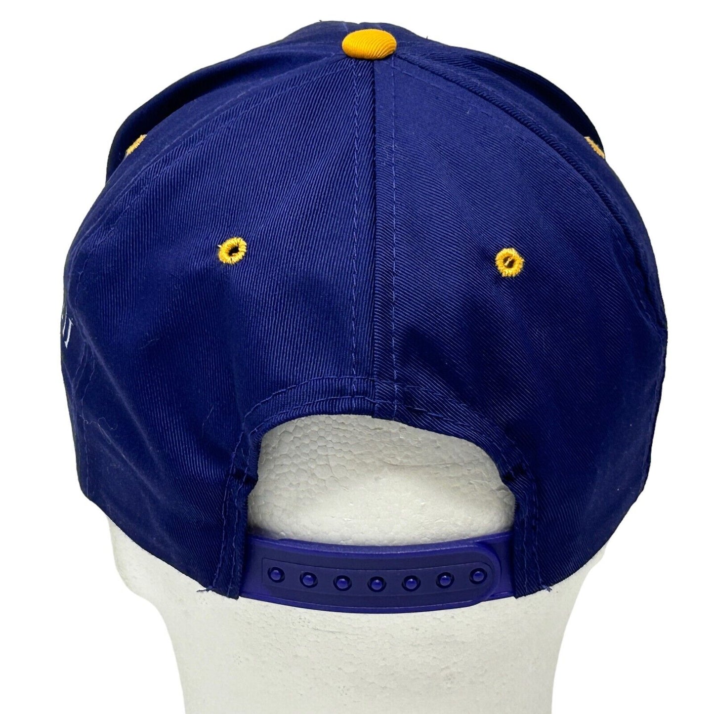 Gorra de béisbol de fútbol americano de la NFL vintage de los Minnesota Vikings, color morado, años 90, con cierre a presión