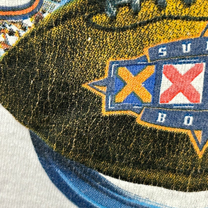 Vintage 90s Super Bowl XXXII T Shirt Denver Broncos NFL Starter Ivory XL X-Large