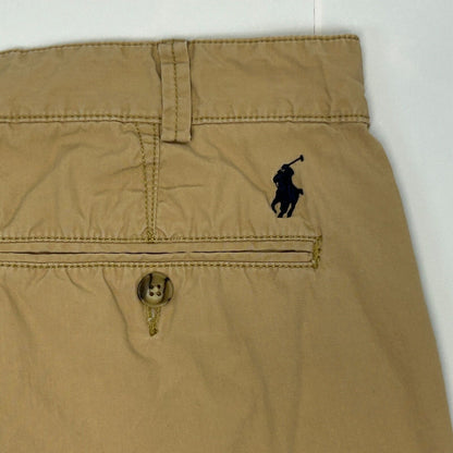 Polo Ralph Lauren Relaxed Fit Chino Shorts Size 30 Khaki Small Pony Mens Beige