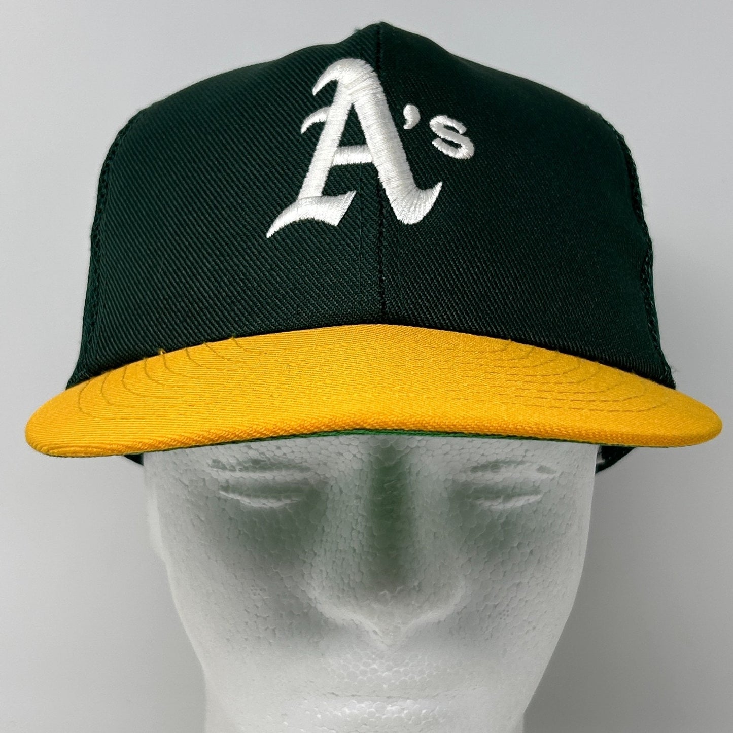 Vintage 90s Oakland Athletics Trucker Hat Baseball Cap Las Vegas A's Snapback