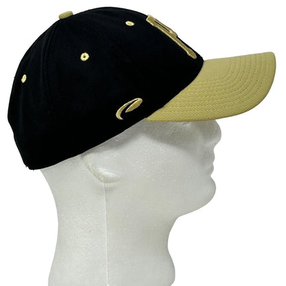 Pittsburgh Pirates Hat Black MLB Six Panel Baseball Cap Flex Fitted S/M