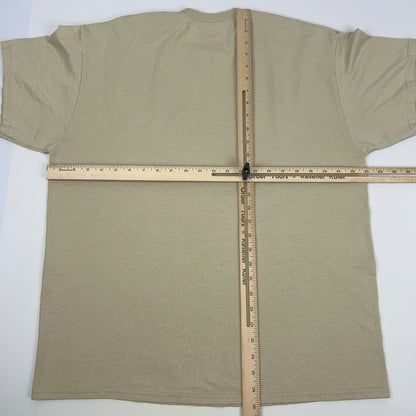 Jeep Only T Shirt Unisex XL X-Large Beige 4x4 Wrangler Offroading Short Sleeve