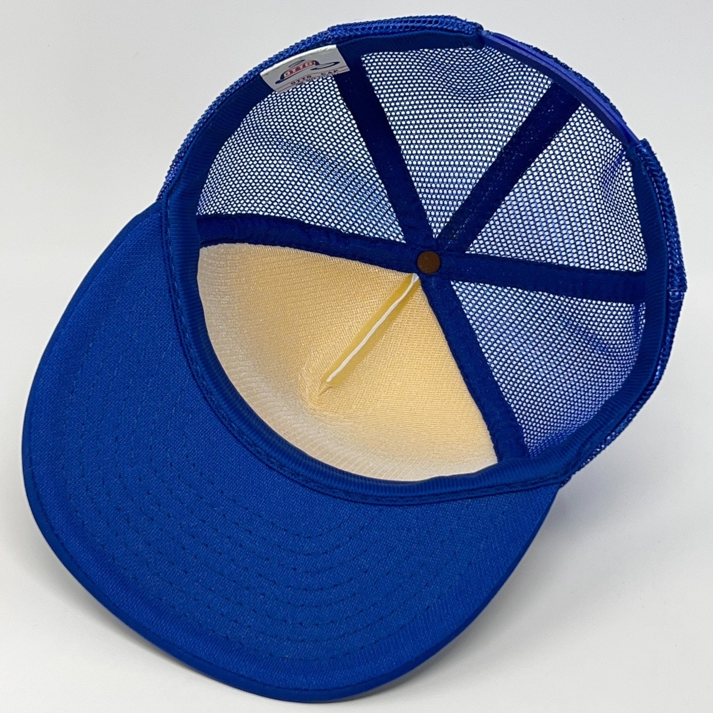 Vintage 90s Petaluma Athletic Club Trucker Hat Baseball Cap Gym Snapback Blue