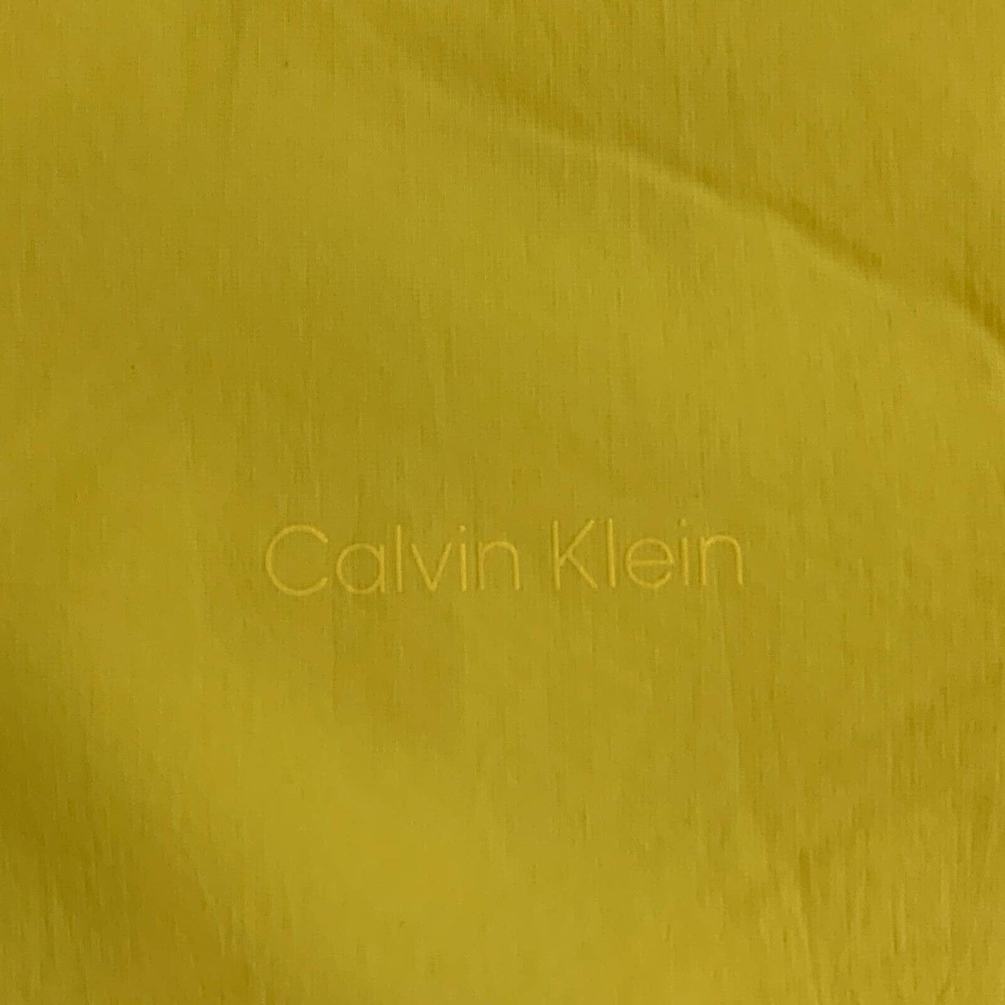 Calvin Klein CK 马甲黄色腰长拉链口袋小高领可折叠小号