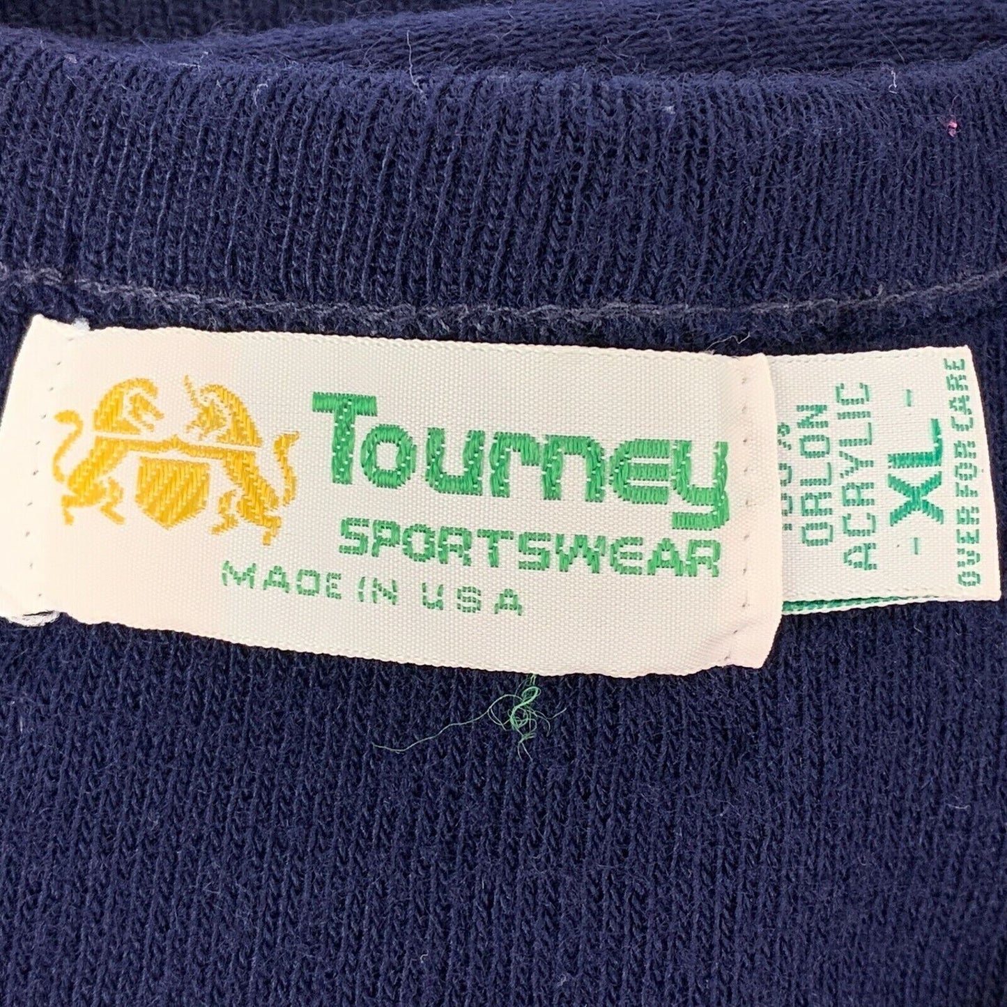 Vintage 80s Ballys Craps Tournament Sweater Blue Las Vegas Casino Mens L Large