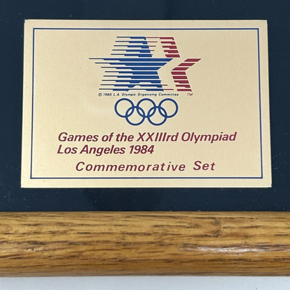 Vintage 1984 Olympic Commemorative Set Lapel Pins AT&T Pacific Bell Los Angeles