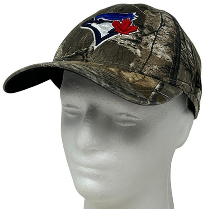 Toronto Blue Jays Camouflage Baseball Hat Cap Flex Fitted Large New Era Brown