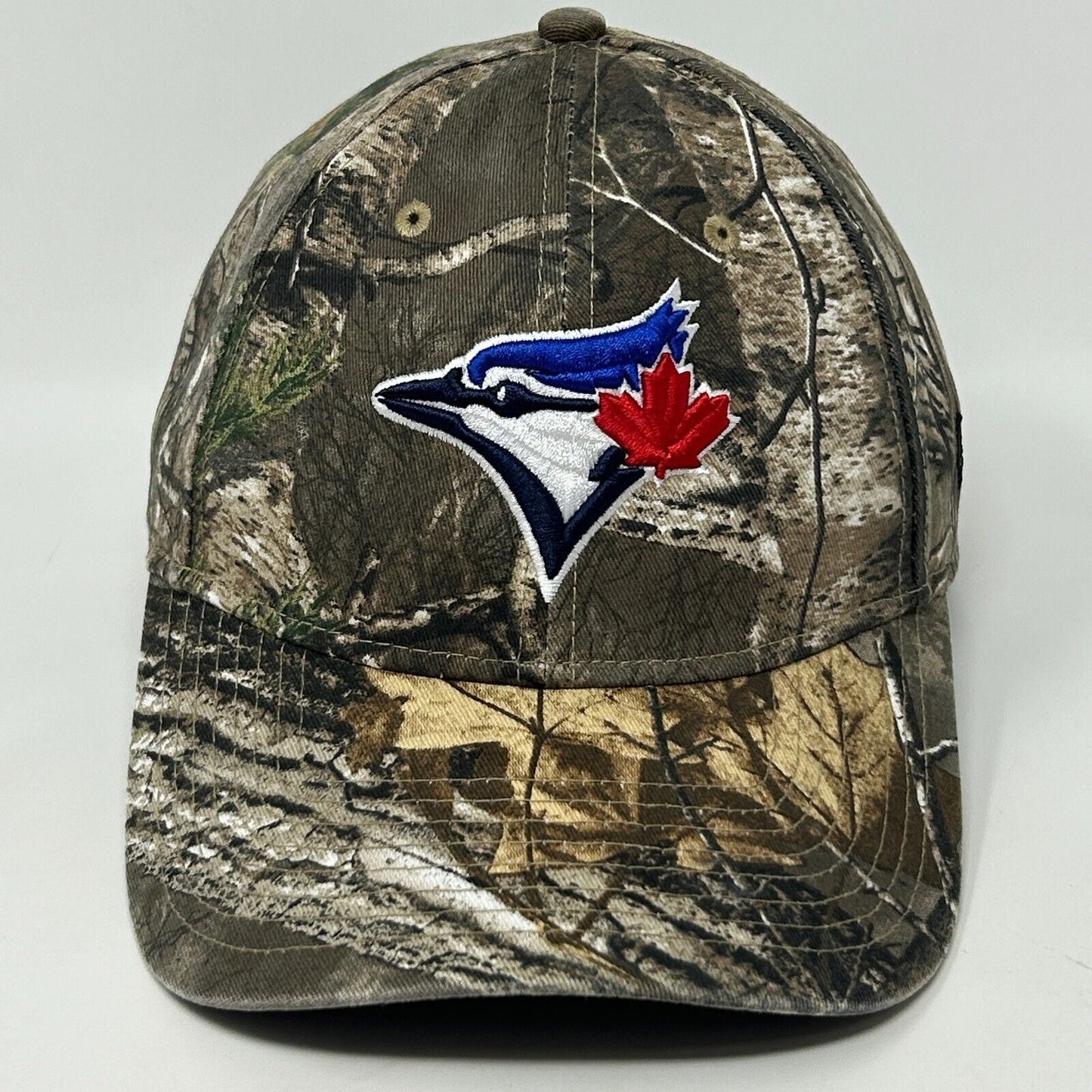 Toronto Blue Jays Camouflage Baseball Hat Cap Flex Fitted Large New Era Brown