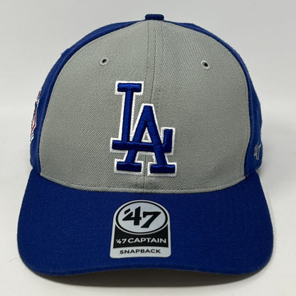 Los Angeles LA Dodgers Baseball Cap Hat Blue Gray 47 Brand Captain Snapback MLB