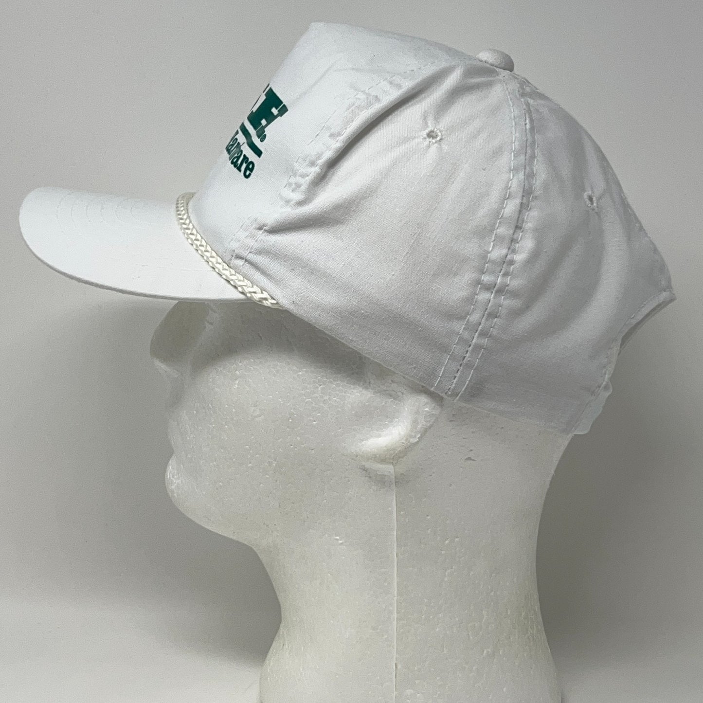 Vintage OSH Orchard Supply Hardware Hat Baseball Cap Rope Corded Snapback White