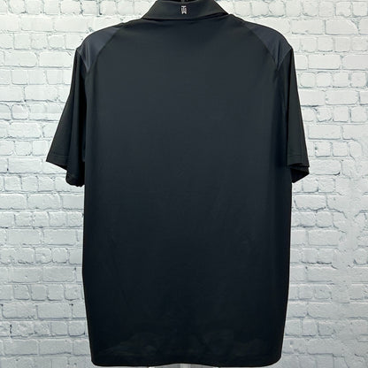 Nike Tiger Woods Collection Vapor Trail Polo Shirt Golf Dri-Fit Black XL X-Large