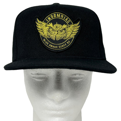 Gorra de béisbol negra con correa trasera Insomniac Owl, estilo EDC, Electric Daisy Carnival