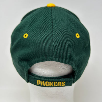 Green Bay Packers Hat Cap NFL Football 6 Panel Strapback Green