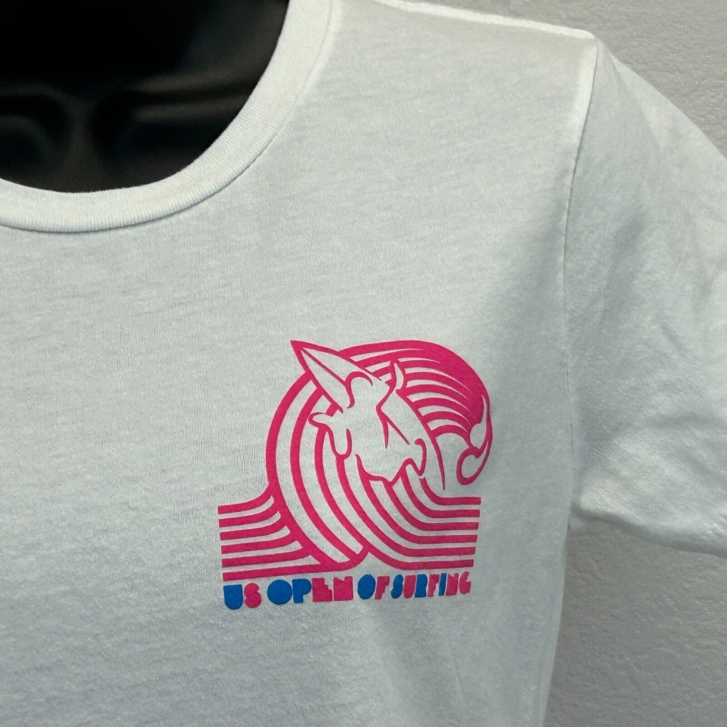 US Open of Surfing Huntington Beach Womens T Shirt Medium Surfer 2021 USA White