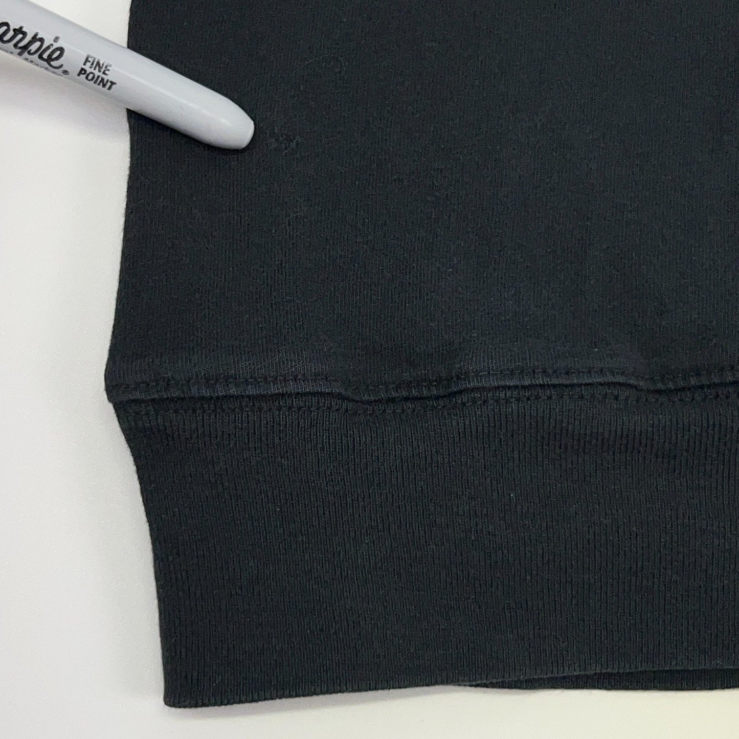 American Eagle T Shirt Hoodie Black AEUSA‑77 Graphic Sleeve Logo XL X‑Large