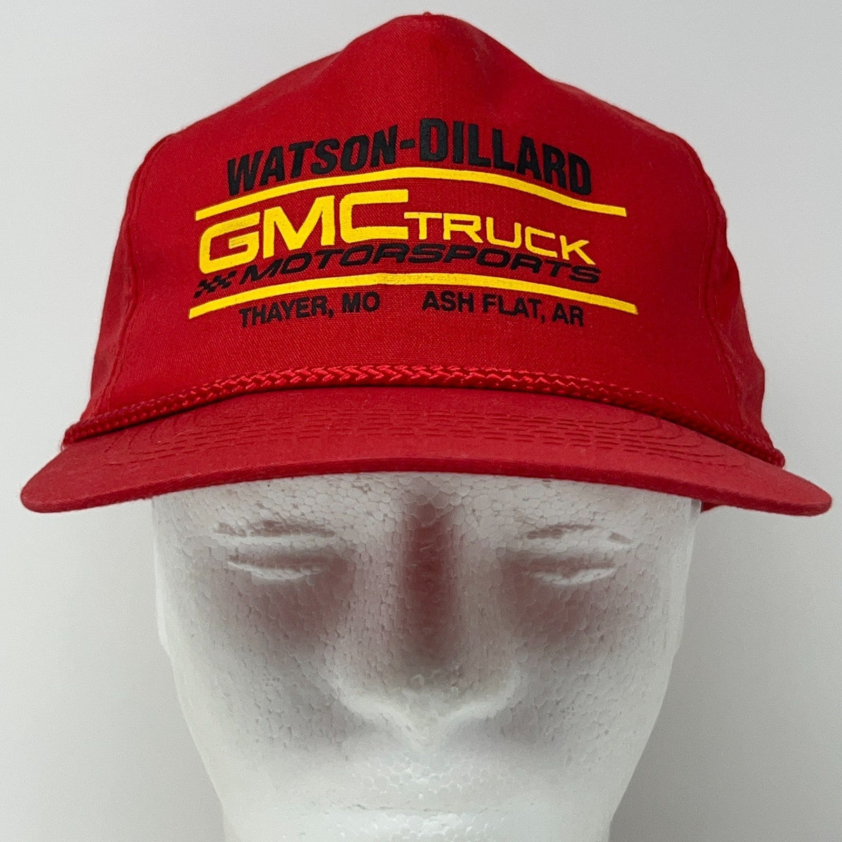 Vintage GMC Truck Motorsports Watson-Dillard Thayer MO Snapback Baseball Hat Cap