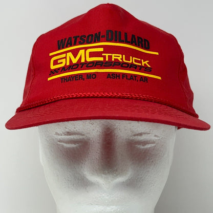 Vintage GMC Truck Motorsports Watson-Dillard Thayer MO Snapback Baseball Hat Cap