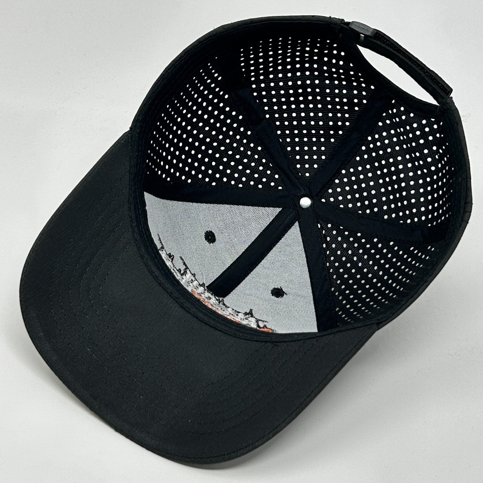 Orangetheory Fitness All Out Mayhem Trucker Hat Baseball Cap OTF Strapback Black - Neon Vintage