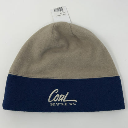 Coal Headwear The North Beanie Winter Hat Toque Flip Cuffed Beige Logo Outdoor