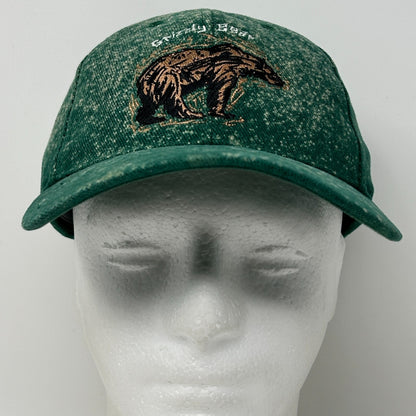 Grizzly Bear Disneys California Adventure Hat Baseball Cap Strapback Green