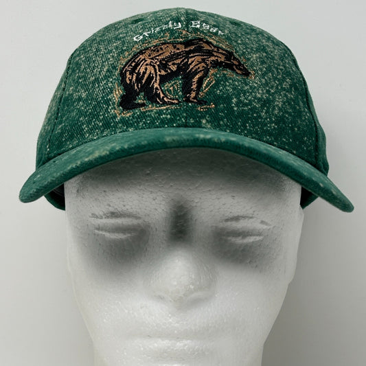 Grizzly Bear Disneys California Adventure Hat Baseball Cap Strapback Green