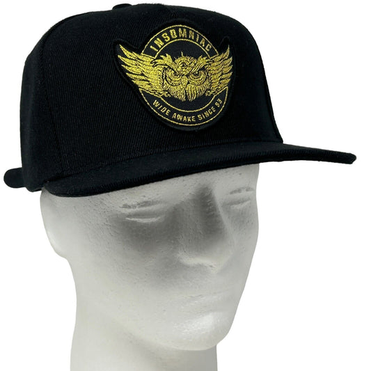 Gorra de béisbol negra con correa trasera Insomniac Owl, estilo EDC, Electric Daisy Carnival