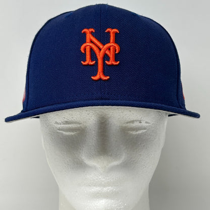 New York NY Mets 1986 WS Hat Baseball Cap Swarovski New Era Blue Fitted 7 1/2