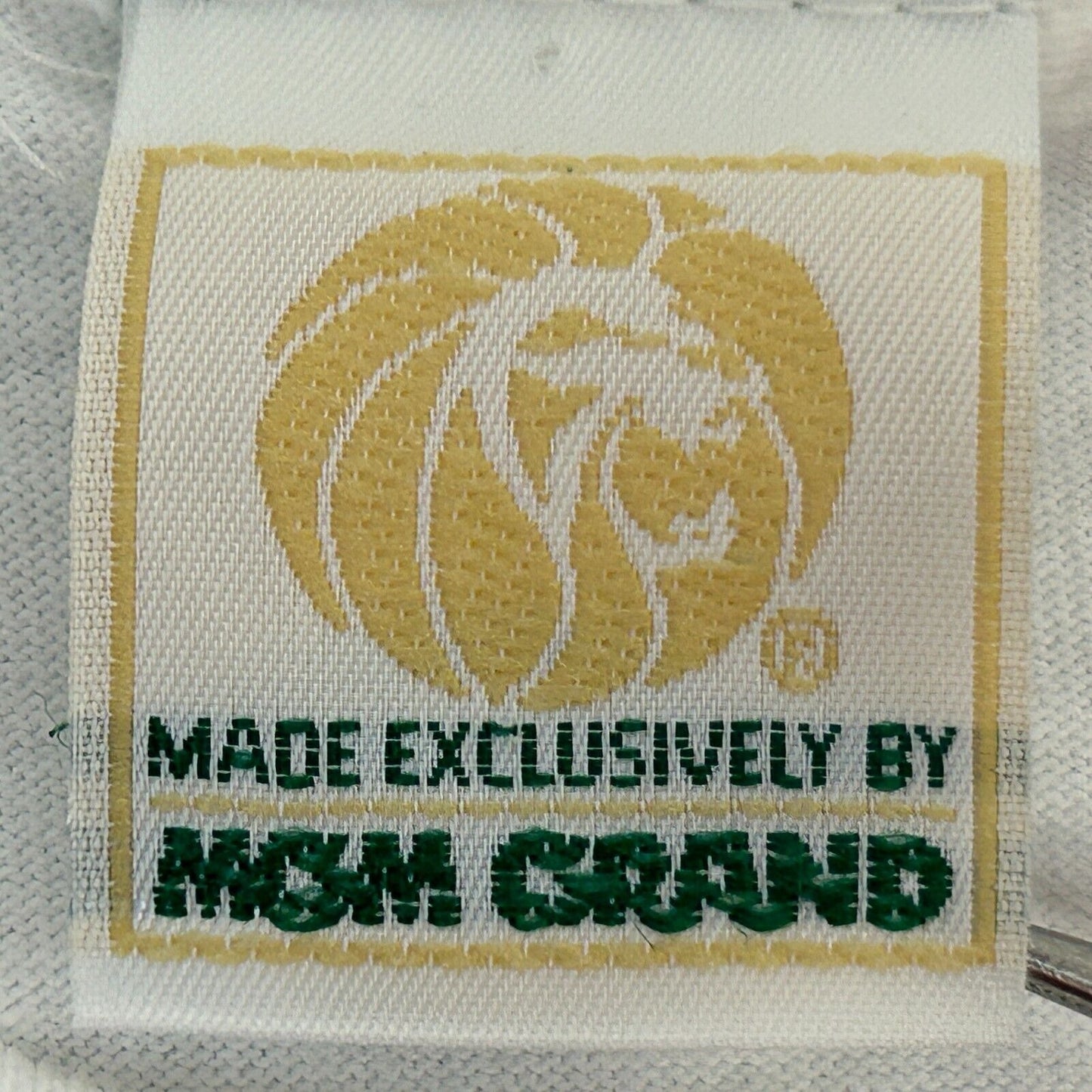 Camiseta vintage MGM Grand Las Vegas, talla extragrande, años 90, casino, patriótico, EE. UU., para hombre, color blanco