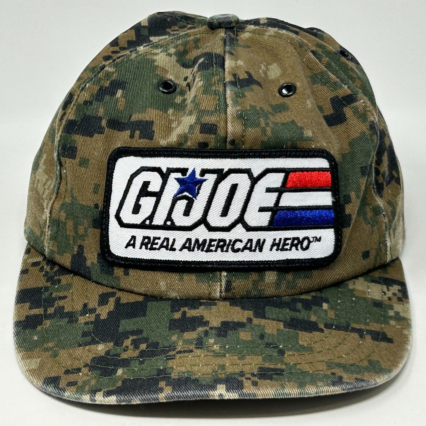 Gorra de béisbol juvenil vintage GI Joe Camo con estampado digital verde y cierre tipo snapback