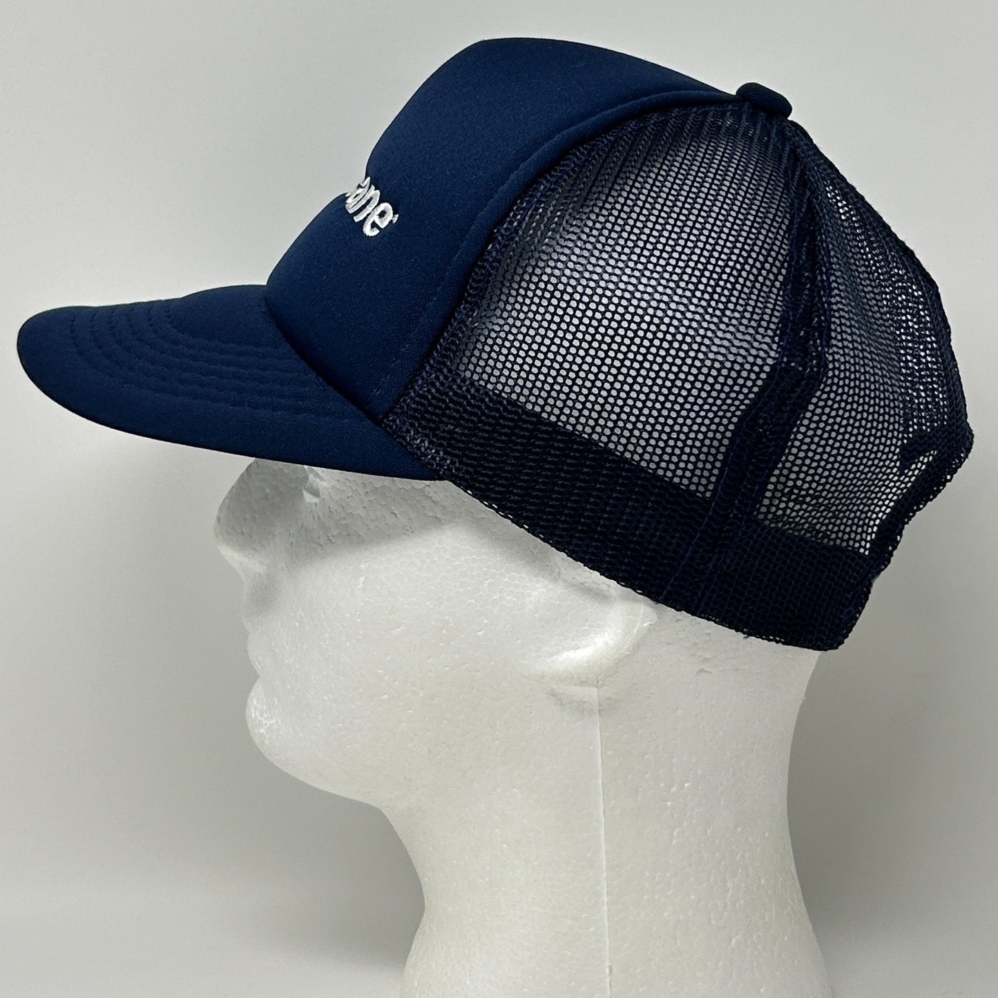 Vintage Eradicane Herbicide Trucker Hat Cap Blue 80s Farmer Pesticides Snapback