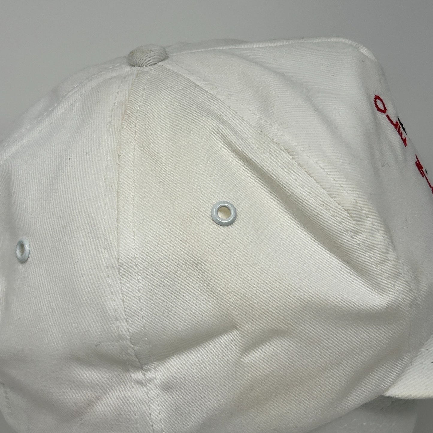 Vintage 1989 Liberty Bowl Ole Miss Rebels Hat Baseball Cap NCAA Strapback White