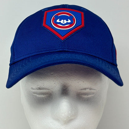 Chicago Cubs Baseball Hat Cap Blue New Era 9Forty MLB Batting Practice Snapback