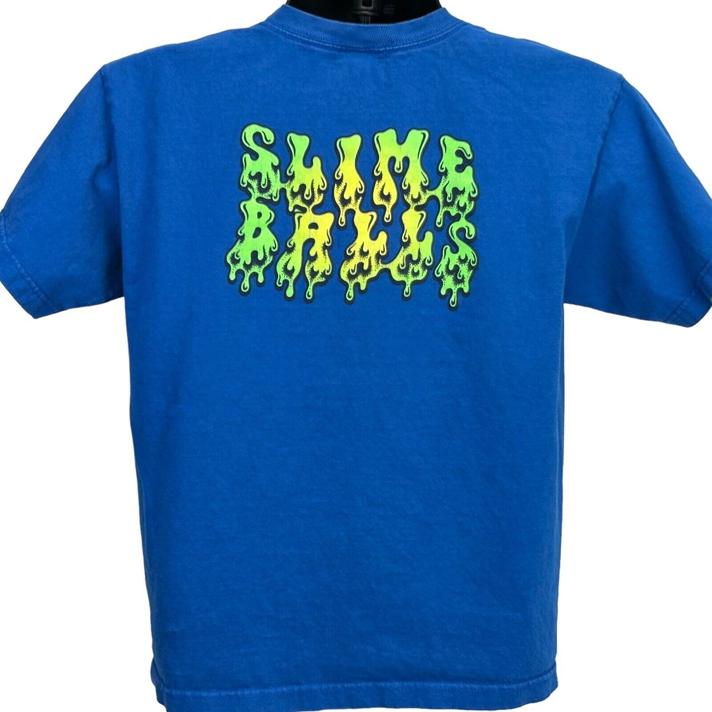 Camiseta juvenil de skate Santa Cruz Slime Balls, talla extragrande, para patinadores, color azul