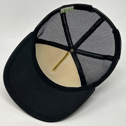 Vintage 80s Mickey Gilley Trucker Hat Baseball Cap Country Mesh Snapback Black