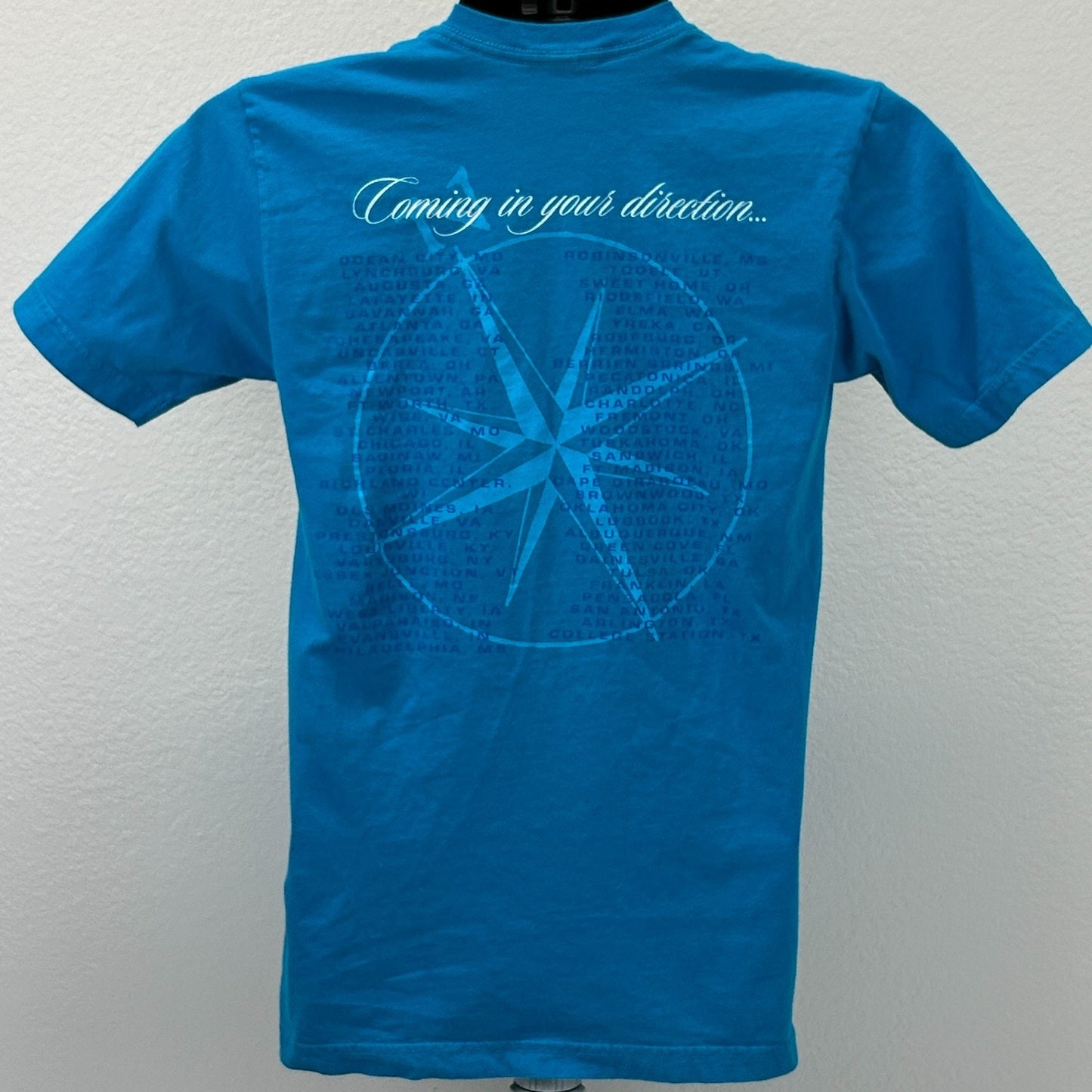 Billy Currington 2009 Tour T Shirt Coming In Your Direction Country Blue S Small