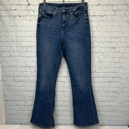Lucky Brand Stevie Jeans High Rise Flare Stretch Pockets Blue Womens 14-32