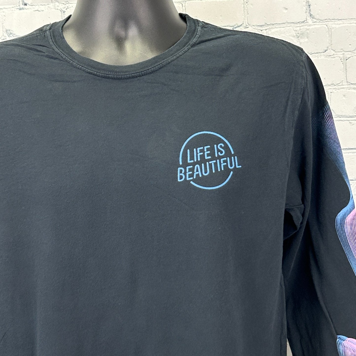 Life Is Beautiful Festival 2023 T Shirt Las Vegas Long Sleeve Black M Medium