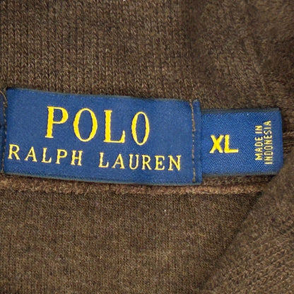 Polo Ralph Lauren Cowl Shawl Neck Sweater XL X-Large Marled Cotton Mens Brown