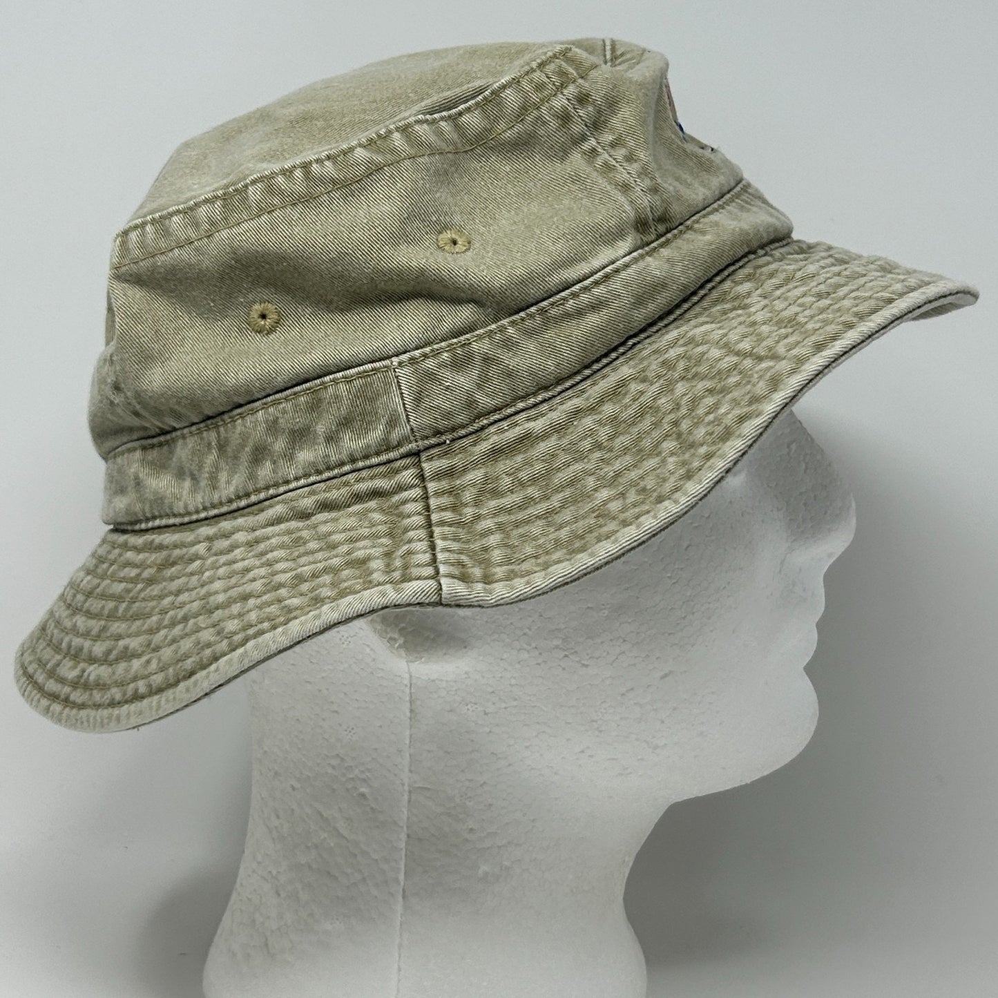 Vintage 90s Culvers Restaurant Bucket Hat Beige Fishermans Hat Pail Hat L-XL