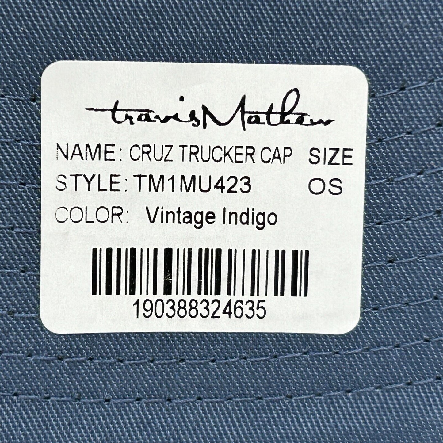 ReliaQuest Travis Mathew Cruz Trucker Hat Blue Unisex Mesh Snapback Baseball Cap