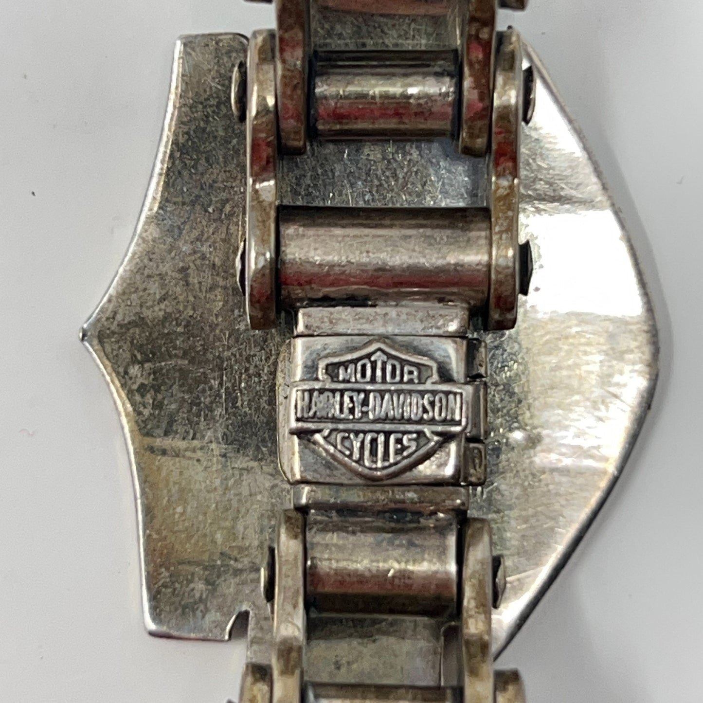Vintage Harley Davidson Biker Chain Link Bracelet 925 Silver 114g Motorcycles