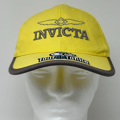 Invicta Tour de Tonka Hat Baseball Cap Cycling Cycler Bicycle Strapback Yellow
