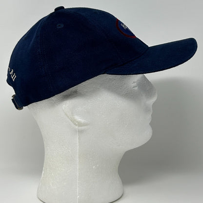 Vintage 90s Hard Rock Cafe Las Vegas Hat Baseball Cap 6 Panel Strapback Blue