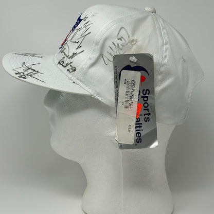 Vintage NFL Logo 1993 Dallas Cowboys Signed Hat Cap White Sports Specialties