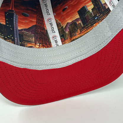 Planet 13 Las Vegas Hat Baseball Cap Marijuana Dispensary Weed Snapback Gray