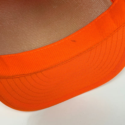 Vintage 90s Brawley Hardware and Lumber Trucker Hat Cap Orange Snapback Missouri